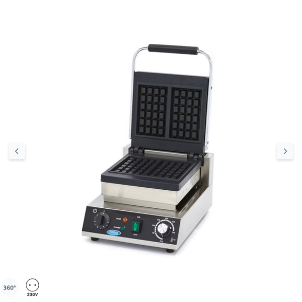  Βελγική συσκευή παρασκευής βάφλας - 2 βάφλες